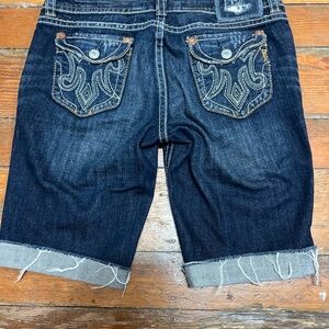 MEK Denim Shorts WITH ACCENT Stitching Sz 29” Waist